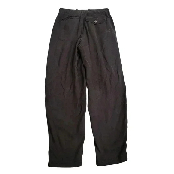 Everlane Sz 6 Black Chino Buttersoft High Rise Tapered Tencel Relax Pant Grunge - Picture 4 of 14